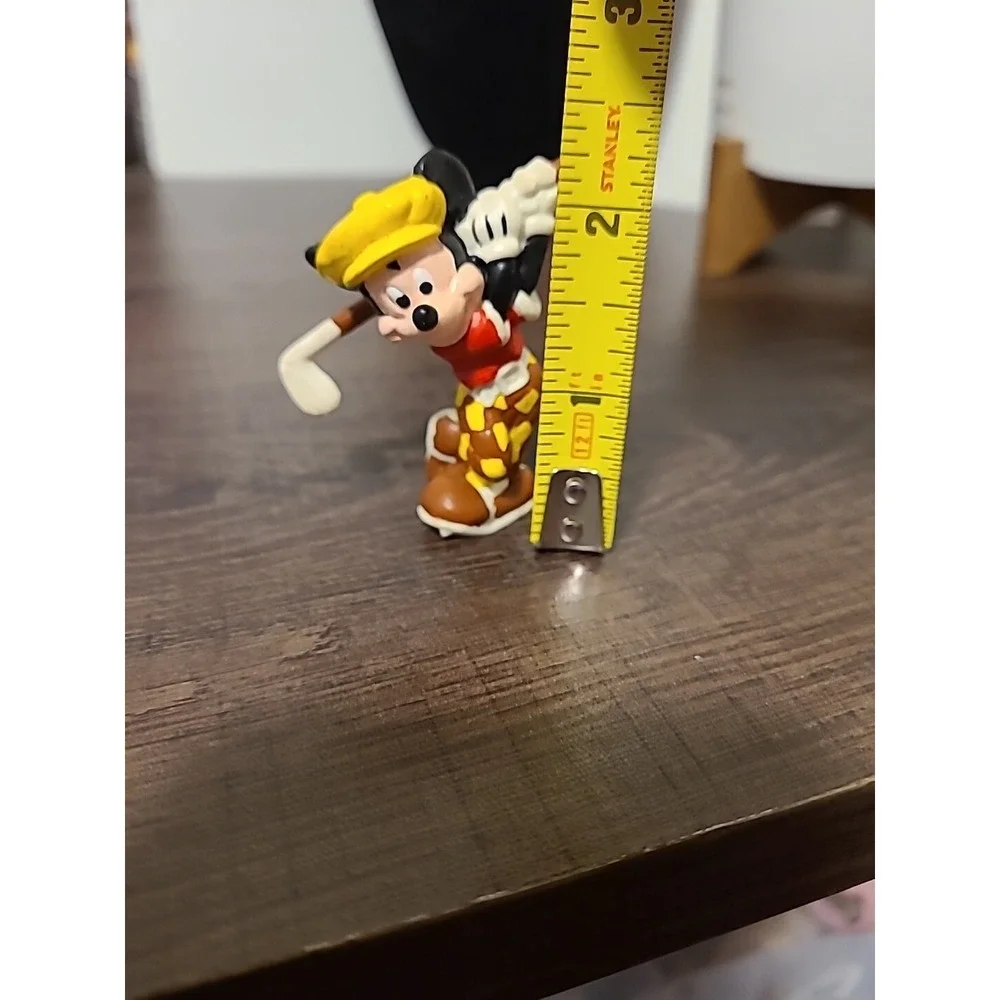 Vintage Genuine Disney Applause Mickey‎ Mouse Golfing Plastic Figure 2 1/4